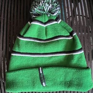 Adidas Nome Baalie Beanie Hat in Green with Pompom NWT